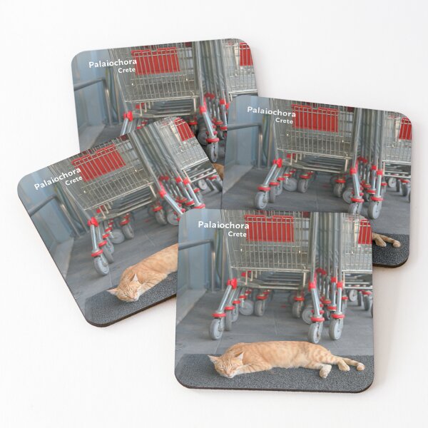 Item preview, Happy cat lying down on a hot day in Paleochora designed and sold by studio838.