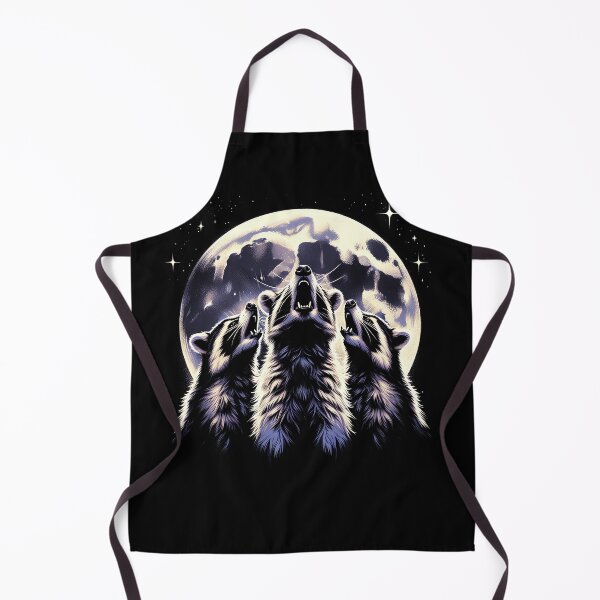 Item preview, Three Racoons Howling at Moon Like Three Wolves Funny 2 designed and sold by Kimberley King Art King Art.