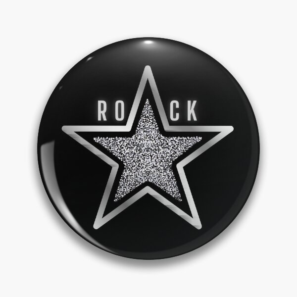 Item preview, Silver and black rock star designed and sold by Rbnano.