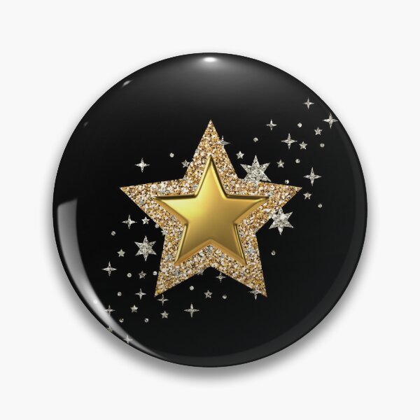 Item preview, Gold and little silver stars designed and sold by Rbnano.