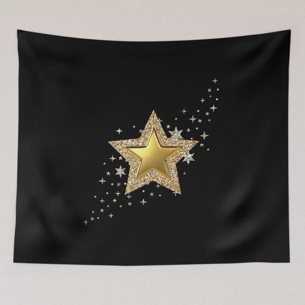 Item preview, Gold and little silver stars designed and sold by Rbnano.