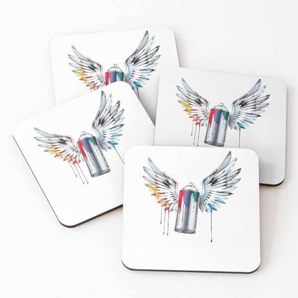 Item preview, Street art Spray Paint can Wings - Creative Street Art Fusion designed and sold by latelierdechris.