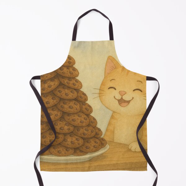 Item preview, Funny cat eating chocolate cookies designed and sold by Mauswohn.