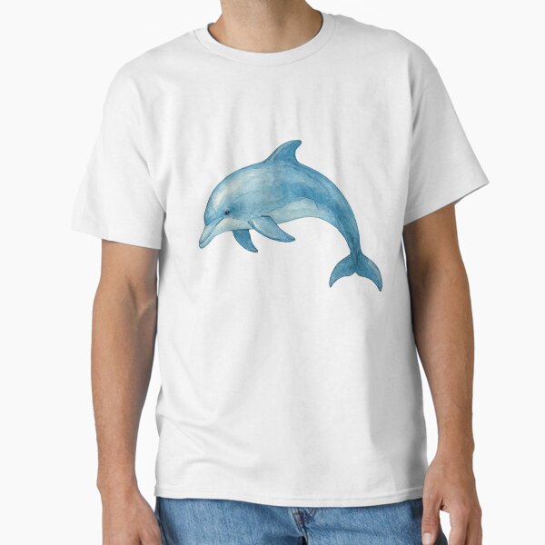Item preview, Watercolor Dolphin Illustration designed and sold by Aakame.