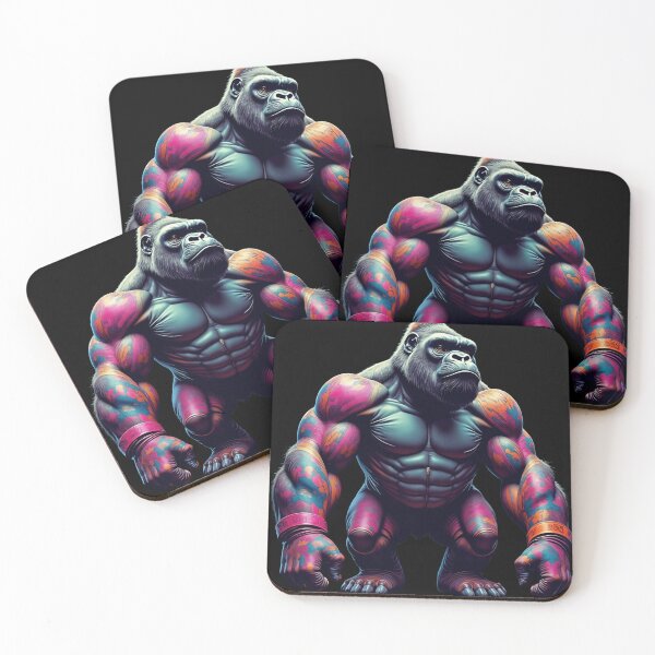 Item preview, Neon Gorilla Power - Electrifying Urban Strength designed and sold by latelierdechris.