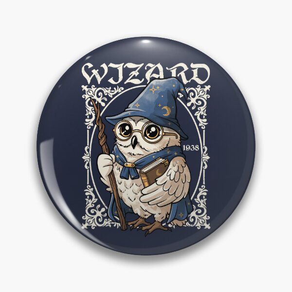 Item preview, Owl wizard Merlin vintage designed and sold by NemiMakeit.