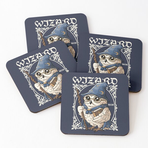 Item preview, Owl wizard Merlin vintage designed and sold by NemiMakeit.