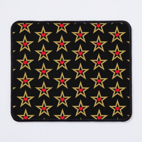 Item preview, Red heart with gold star designed and sold by Rbnano.