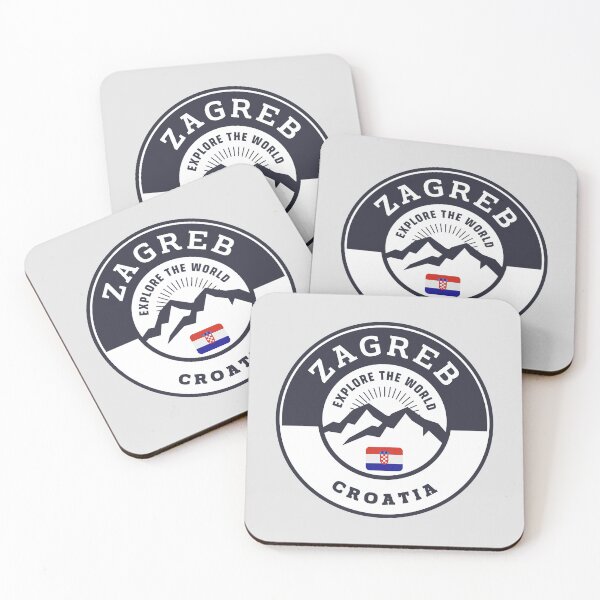 Item preview, Zagreb Croatia Black and White Crest designed and sold by World Designs.