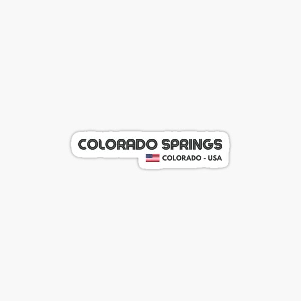 Vista previa del artículo con la obra «Colorado Springs - Colorado - EE. UU.», diseñado y vendido por Sketch-Shack.