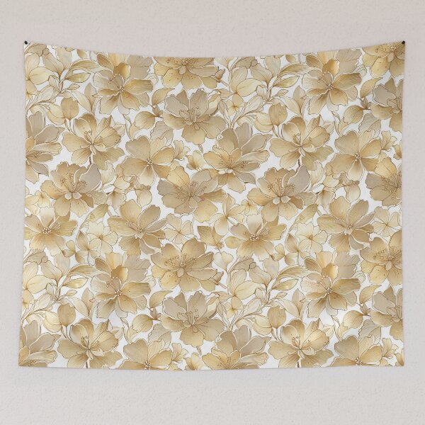 Item preview, Gold Flowers designed and sold by CoolPixels.