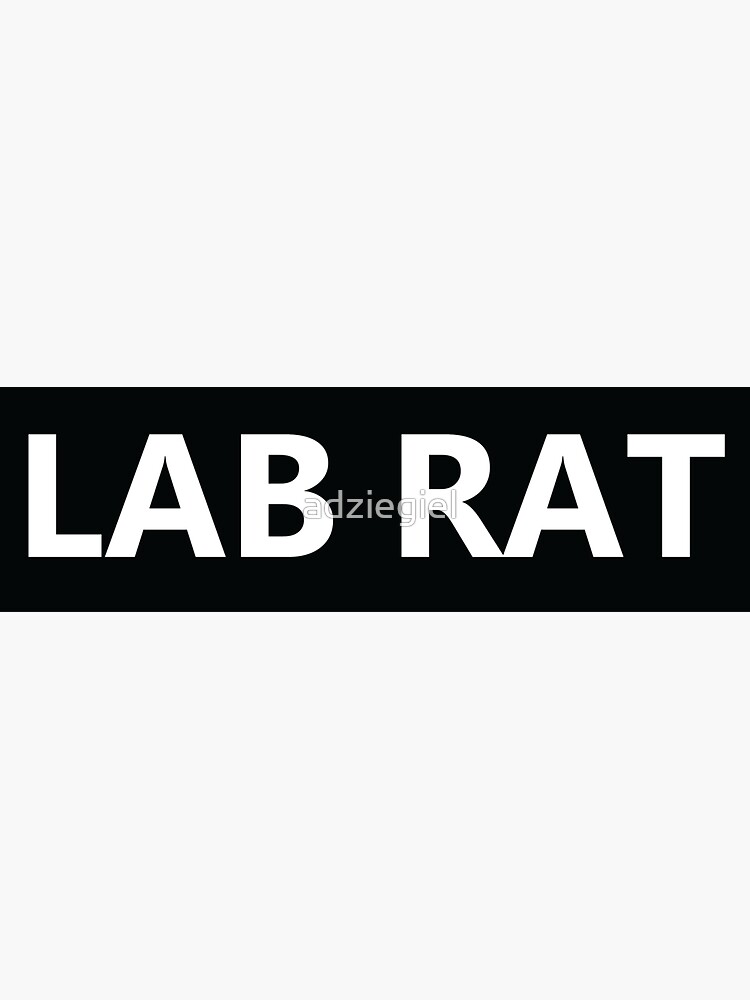 "Lab Rat" Sticker for Sale by adziegiel Redbubble