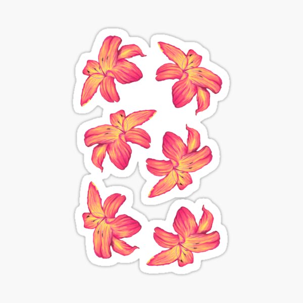 Item preview, Pink & Orange Hibiscus Flower designed and sold by warningcodecandy.