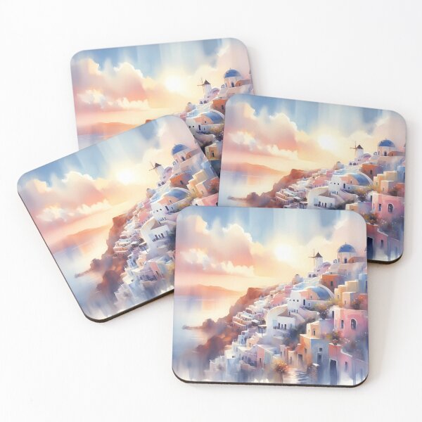 Item preview, Sunset At Santorini Island designed and sold by Visual Nomad Club.