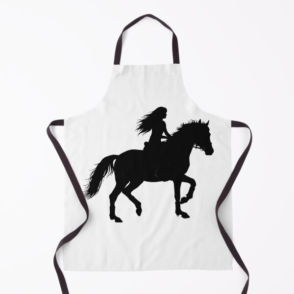 Item preview, Silhouette of a woman riding a beautiful horse, cowgirl riding designed and sold by AFernandesDSG.