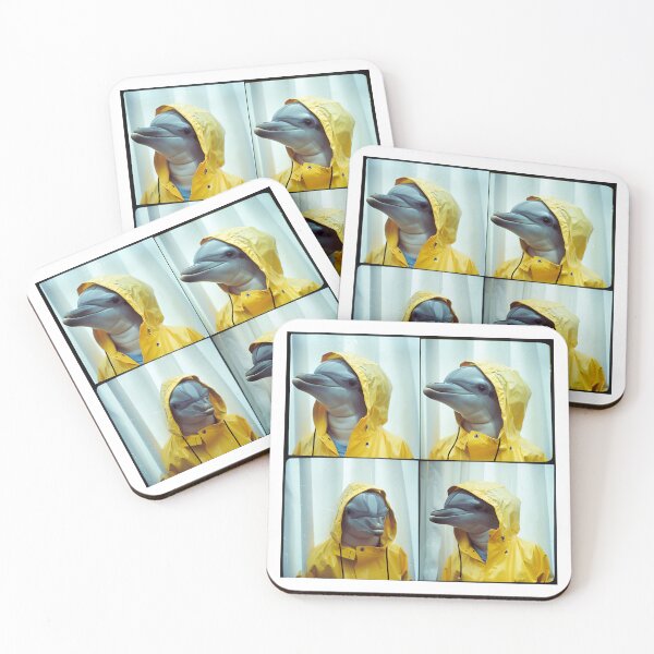 Item preview, Rainy Day Dolphin – Hilarious Animal Photo Booth Art for Dolphin Fans designed and sold by RockFireMerch.
