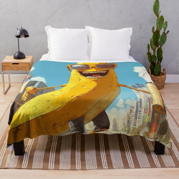 Item preview, Laughing banana with sunglasses in the city designed and sold by Majorprint.