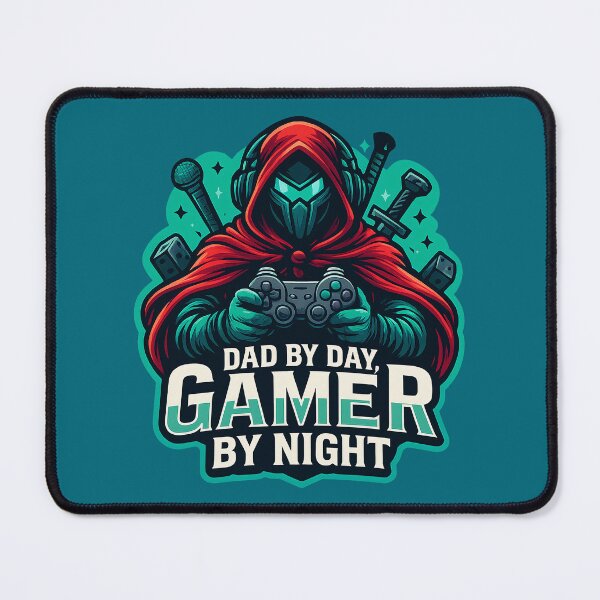 Item preview, Dad by Day, Gamer by Night – Cool Gamer Dad Design for Father's Day designed and sold by Sepinik.