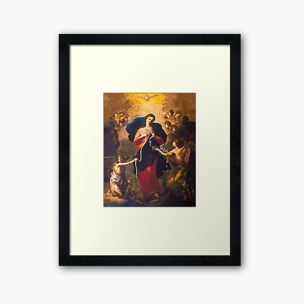 Vista previa del artículo con la obra «Virgen María Desatadora de Nudos», diseñado y vendido por Beltschazar.