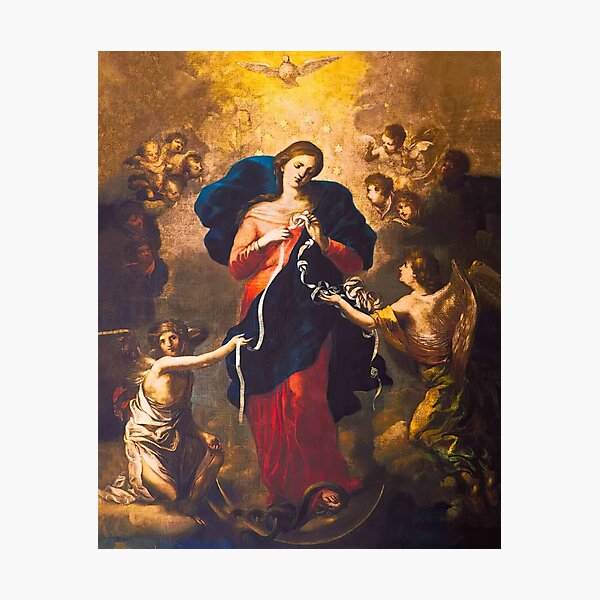 Aperçu de l'œuvre Vierge Marie qui défait les nœuds créée et vendue par Beltschazar.