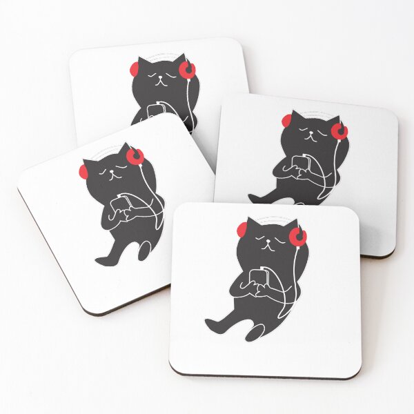 Item preview, music lover cat listening to music  designed and sold by Artist-Bhumi.