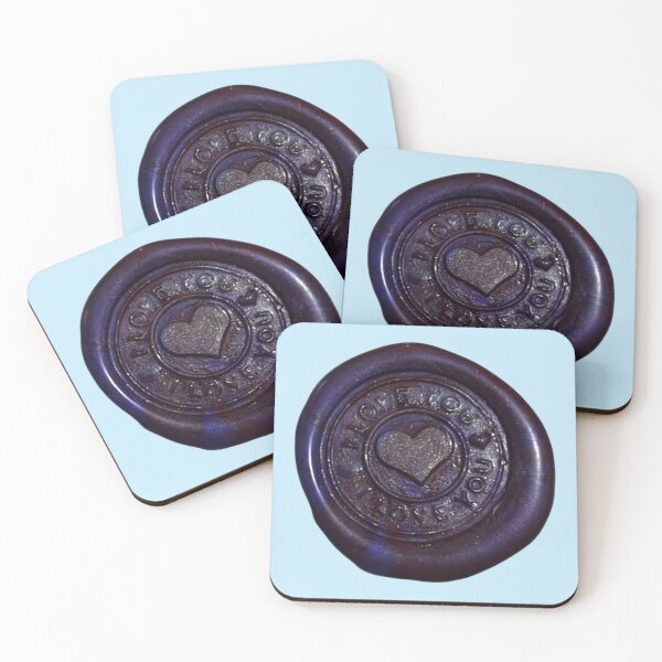 Item preview, Wax Seal - love you, purple/glitter designed and sold by Elinda96.