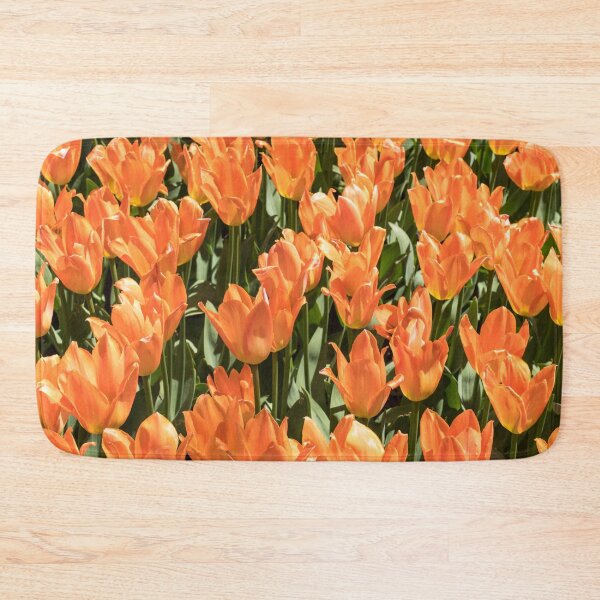 Item preview, Sunshiny Tangerine Colored Tulips Abloom designed and sold by Georgia Mizuleva.