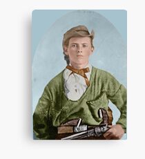 Outlaw Jesse James - age 16, Colorized Canvas Print