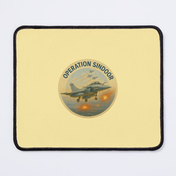 Item preview, Operation Sindoor - Indian Air Force Heroic Strike Emblem - Dassault Rafale Fighter Jet Military Badge Art designed and sold by YourNerdySupply.
