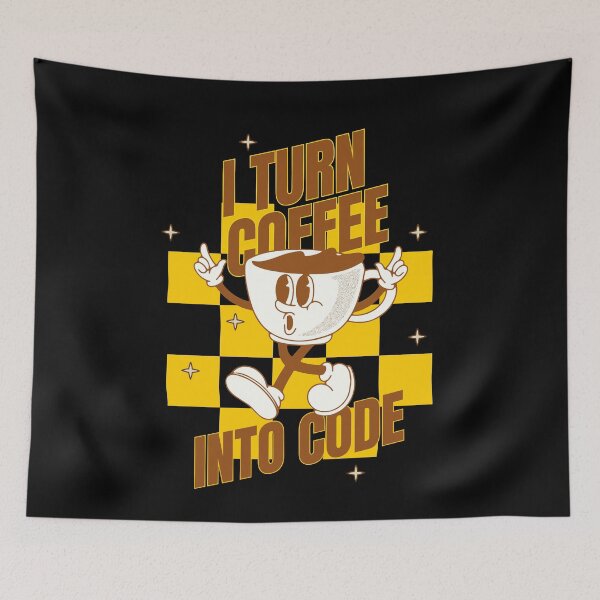 Item preview, I Turn Coffee Into Code designed and sold by Redstrawberry13.