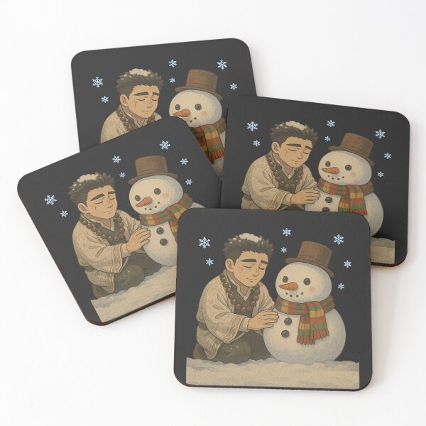 Item preview, Gyomei Snowman Builder – Chibi Winter Art with Gentle Holiday Vibes designed and sold by ColorSplash123.
