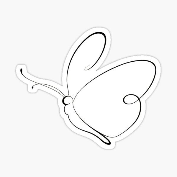 Item preview, minimal butterfly designed and sold by jkrphoto.
