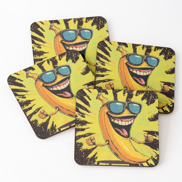 Item preview, Laughing banana with sunglasses designed and sold by Majorprint.