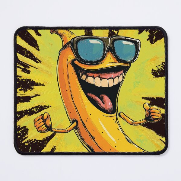 Item preview, Plátano risueño con gafas de sol designed and sold by Majorprint.