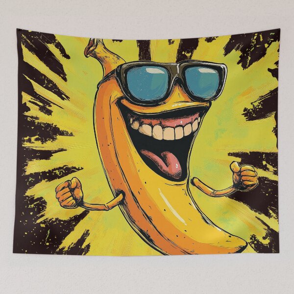 Item preview, Laughing banana with sunglasses designed and sold by Majorprint.