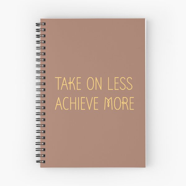 Item preview, Take on less. Achieve more. (yellow) designed and sold by InspiredYou.