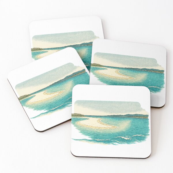 Item preview, Sandbar Seascape Art | Serene Coastal View - Retro Island Vibes designed and sold by GEEEN.