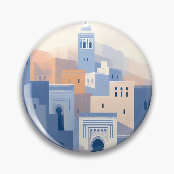 Aperçu de l'œuvre Architecture marocaine abstraite créée et vendue par Visual Nomad Club.