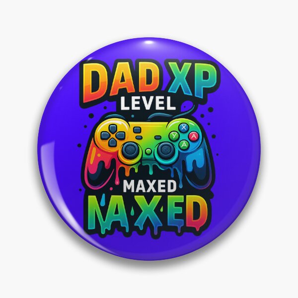 Item preview, Dad XP Level Maxed – Colorful Gamer Dad Design for Father's Day designed and sold by Sepinik.