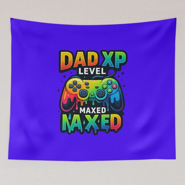 Item preview, Dad XP Level Maxed – Colorful Gamer Dad Design for Father's Day designed and sold by Sepinik.