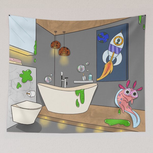 Item preview, Bathroom menace fantasy drawing. designed and sold by pika-kabooo.