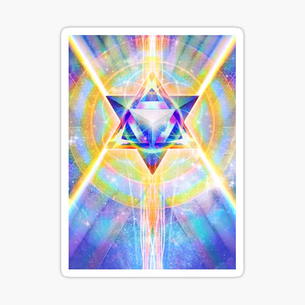 Item preview, Merkaba Activations - Mer-ka-ba, Sacred Geometry Art, Rainbow Merkaba Art, Spiritual Art designed and sold by Jezhawk.