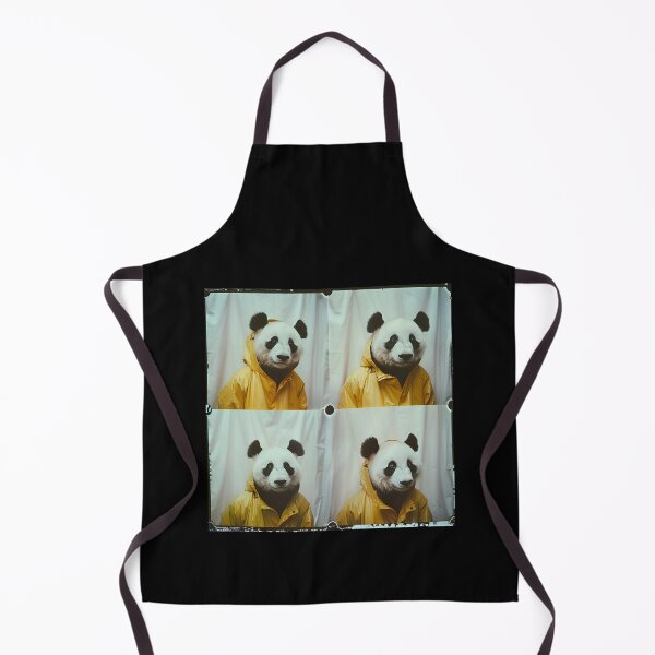 Item preview, Quirky Panda in Raincoat – Funny Animal Photobooth Art for Panda Lovers designed and sold by RockFireMerch.