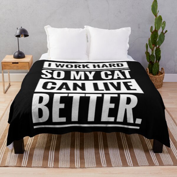 Item preview, Mens Funny Cat Shirt - I Work Hard So My Cat Can Live Better Tee designed and sold by Wisaka.