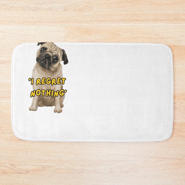 Item preview, Chubby Pug Chaos: ‘I Regret Nothing’ in Fairy Lights designed and sold by LifeArt24.