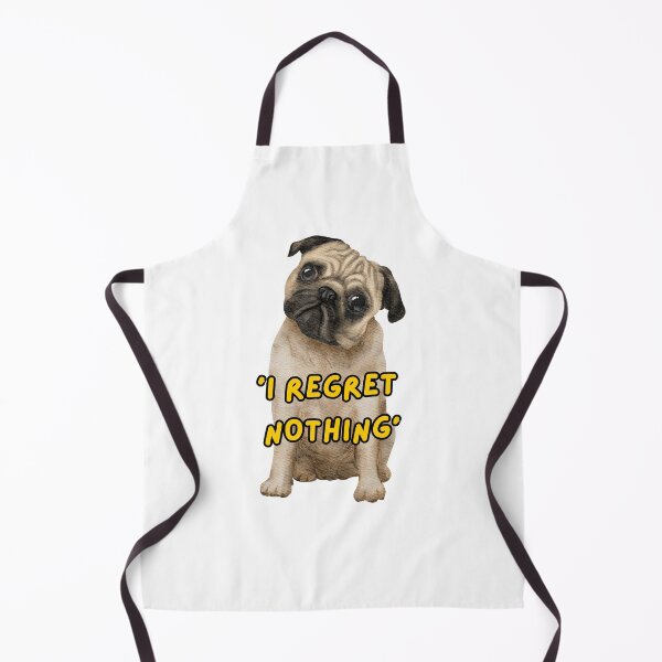 Item preview, Chubby Pug Chaos: ‘I Regret Nothing’ in Fairy Lights designed and sold by LifeArt24.