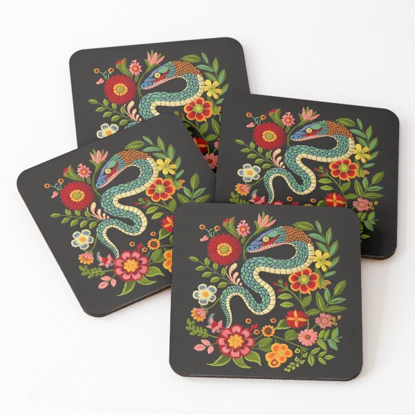 Item preview, Mexican snake folk embroidery designed and sold by xiao xuans.