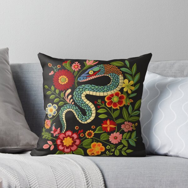 Item preview, Mexican snake folk embroidery designed and sold by xiao xuans.