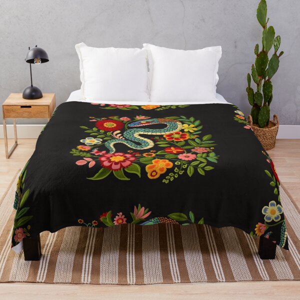 Item preview, Mexican snake folk embroidery designed and sold by xiao xuans.