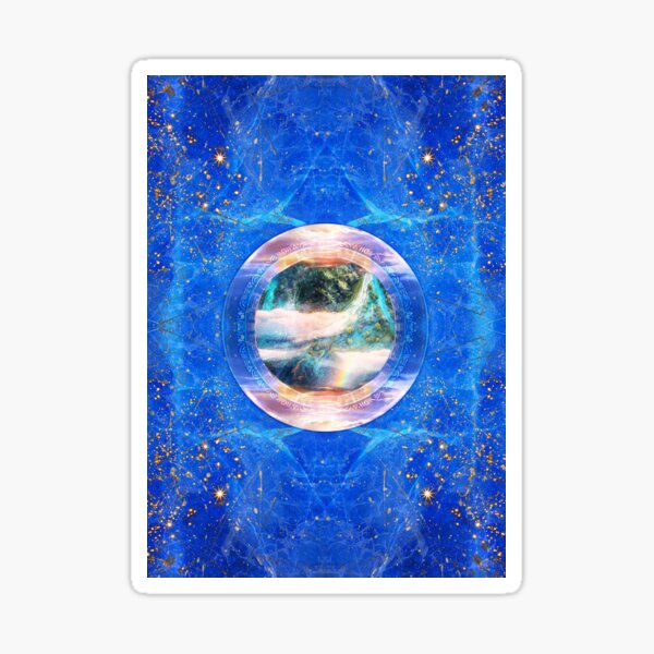 Item preview, Gateway Oracle - Blue Portal, Spiritual Art, High Vibration Art designed and sold by Jezhawk.